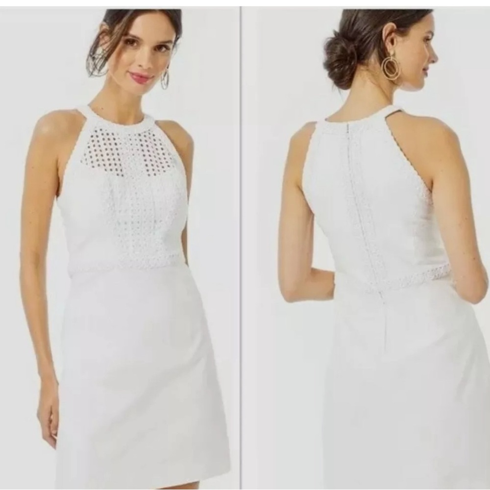 ❤️Lilly Pulitzer NWT Charlize Stretch Shift Dress Resort White- size 4